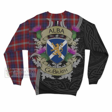 Ainslie Tartan Family Crest Sweatshirt Lion Rampant Royal Thistle Shield Celtic Inspired - Tartan Vibes Clothing