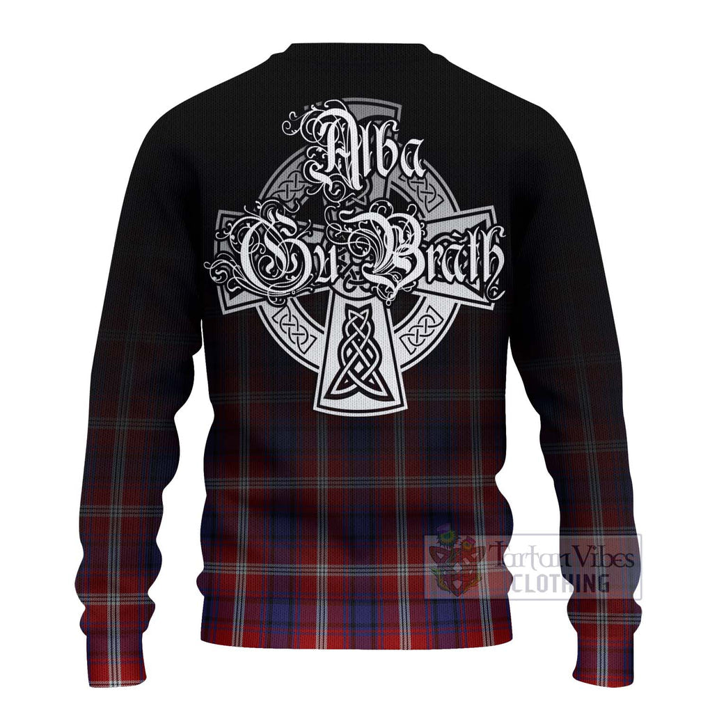 Ainslie Tartan Ugly Sweater Featuring Alba Gu Brath Family Crest Celtic Inspired - Tartan Vibes Clothing