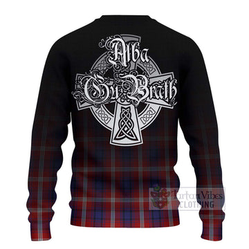 Ainslie Tartan Ugly Sweater Featuring Alba Gu Brath Family Crest Celtic Inspired - Tartan Vibes Clothing