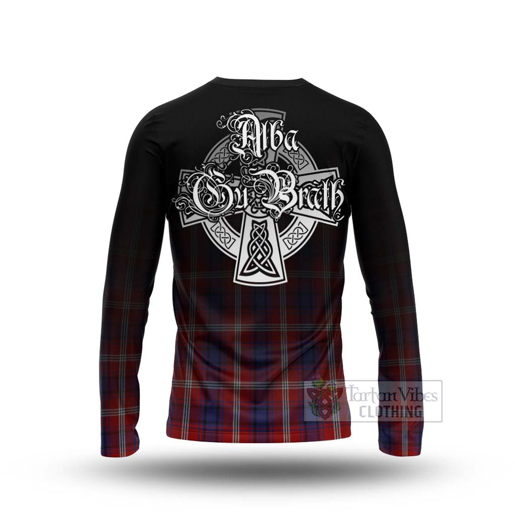 Ainslie Tartan Long Sleeve T-Shirt Featuring Alba Gu Brath Family Crest Celtic Inspired - Tartan Vibes Clothing