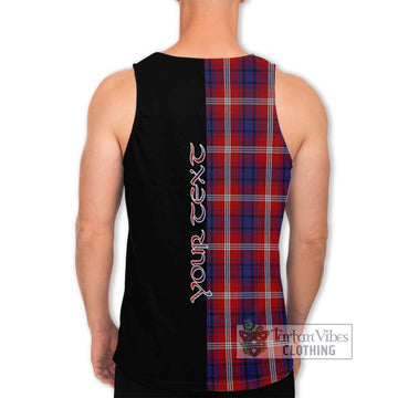 Ainslie Tartan Men's Tank Top with Family Crest and Half Of Me Style - Tartan Vibes Clothing