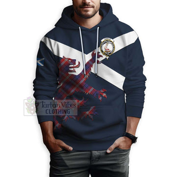 Ainslie Tartan Lion Rampant Hoodie Proudly Display Your Heritage with Alba Gu Brath and Clan Name - Tartan Vibes Clothing