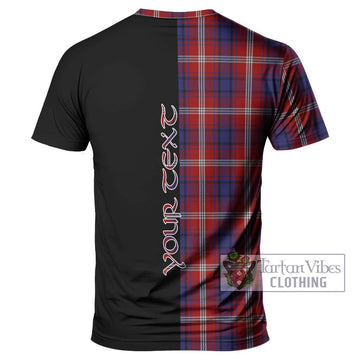 Ainslie Tartan T-Shirt with Family Crest and Half Of Me Style - Tartan Vibes Clothing