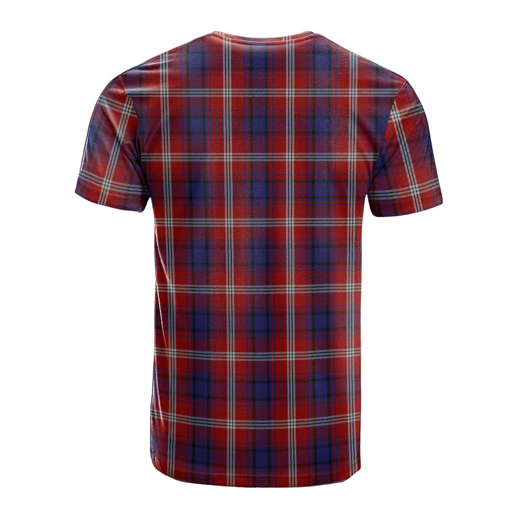 Ainslie Tartan T-Shirt with Family Crest - Tartanvibesclothing
