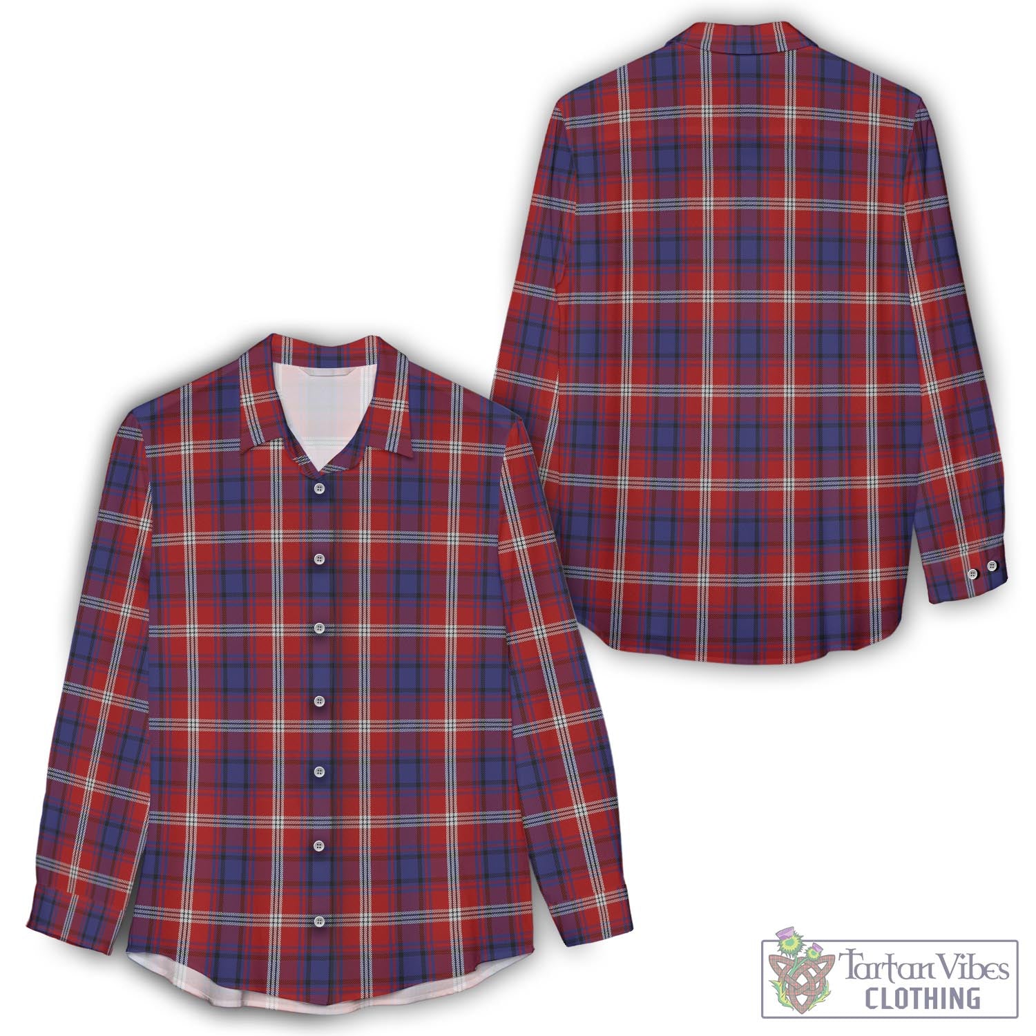Ainslie Tartan Women's Casual Shirt - Tartan Vibes Clothing