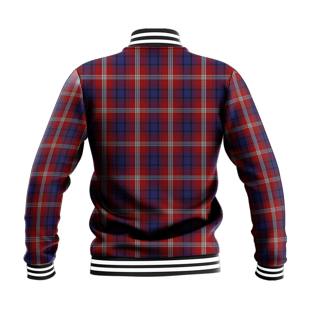 Ainslie Tartan Baseball Jacket with Family Crest - Tartan Vibes Clothing