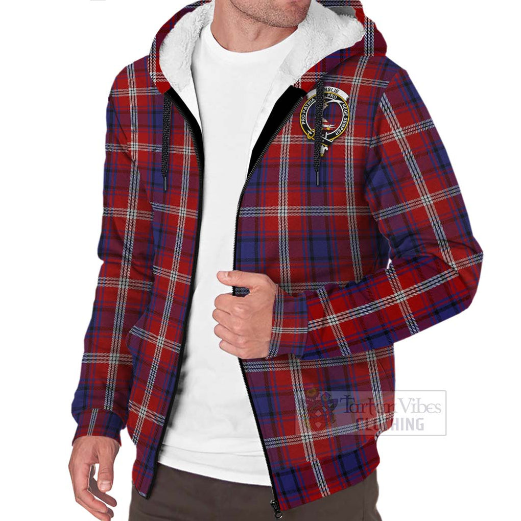 Ainslie Tartan Sherpa Hoodie with Family Crest Celtic Skull Style Unisex - Tartan Vibes Clothing