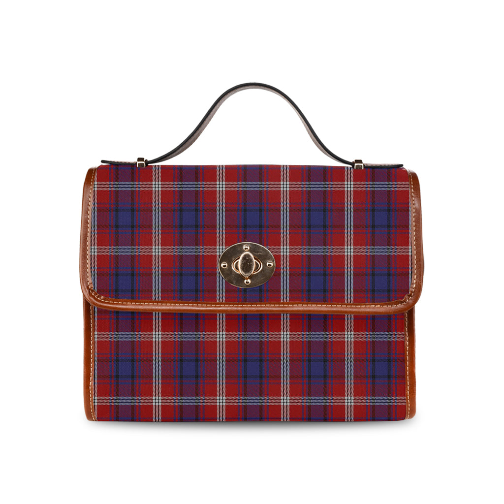 Ainslie Tartan Leather Strap Waterproof Canvas Bag - Tartanvibesclothing