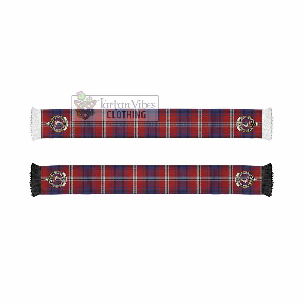 Tartan Vibes Clothing Ainslie Tartan Ruffneck Scarf with Family Crest