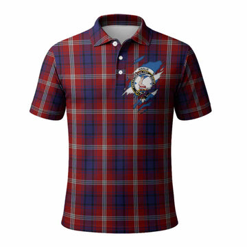 Ainslie Clan Crest In Me Tartan Polo Shirt Scotland Flag Style