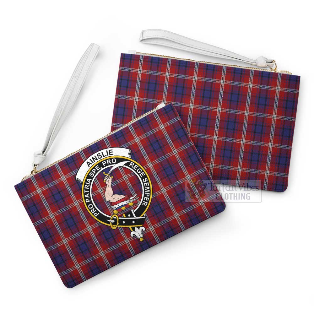 Tartan Vibes Clothing Ainslie Family Crest Tartan Clutch Bag