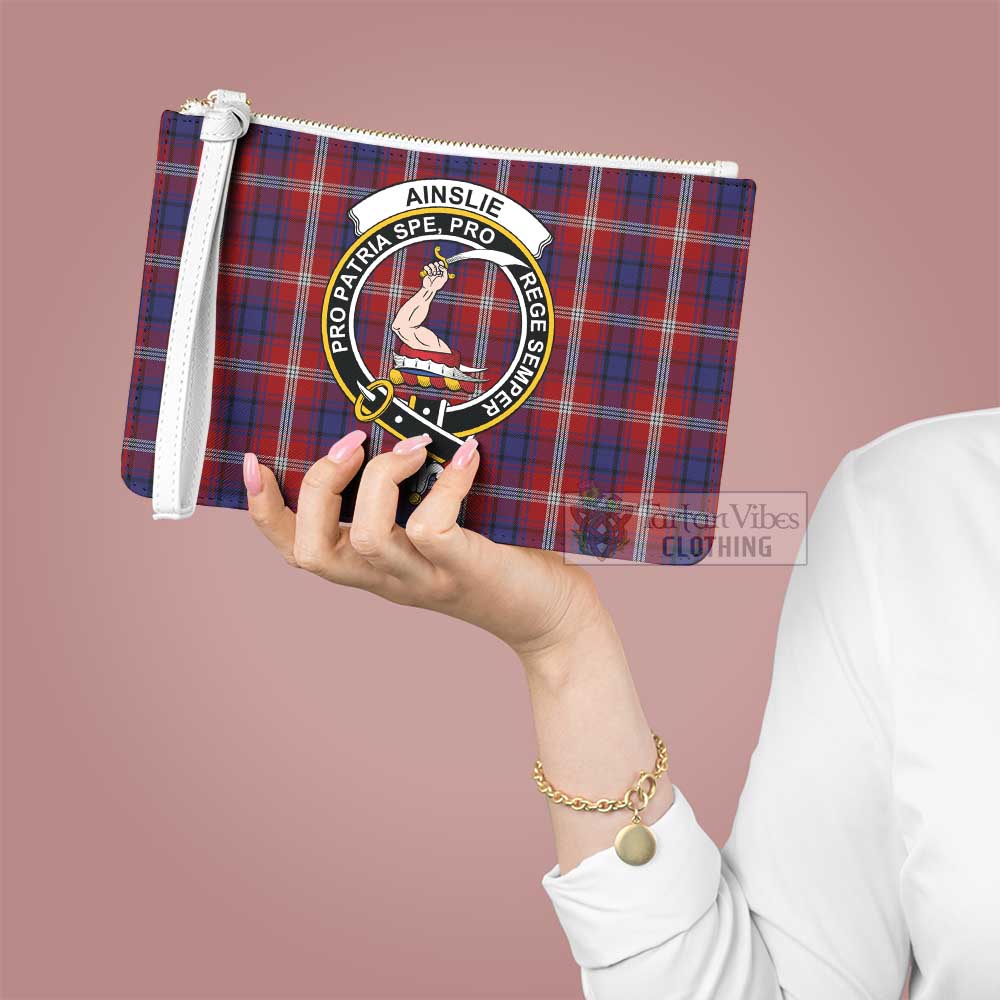 Tartan Vibes Clothing Ainslie Family Crest Tartan Clutch Bag