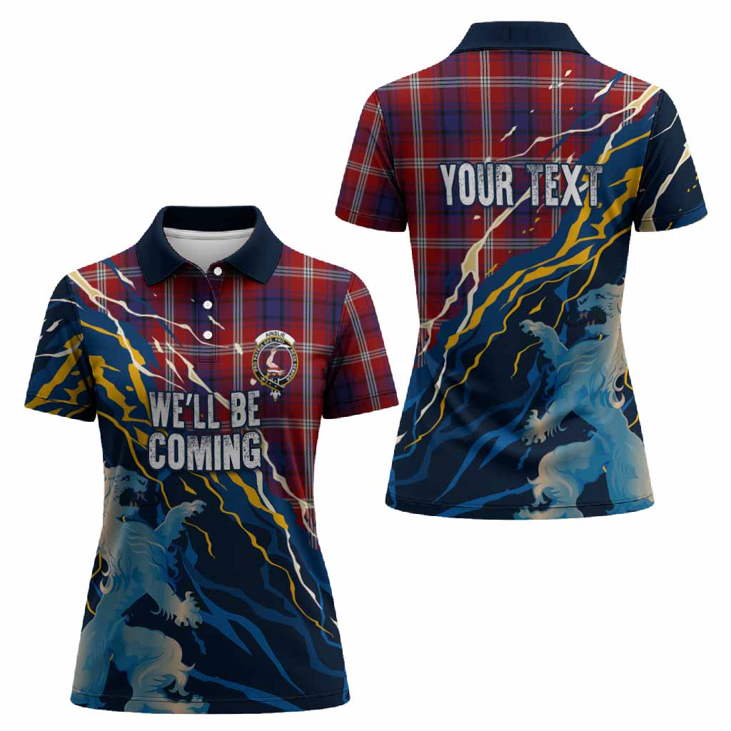Ainslie Scotland Tartan Women Polo Shirt WC2026 Football - We'll Be Coming