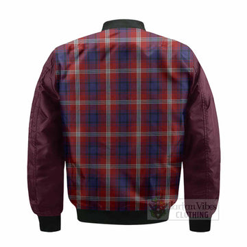 Ainslie Tartan Accent Bomber Jacket with Family Crest
