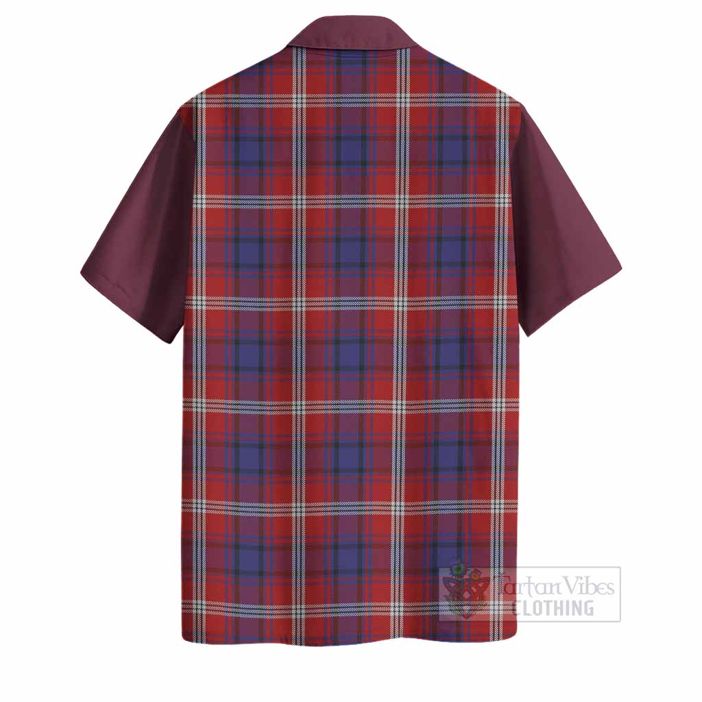 Ainslie Tartan Accent Hawaiian Shirt with Family Crest