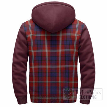 Ainslie Tartan Accent Sherpa Hoodie with Family Crest