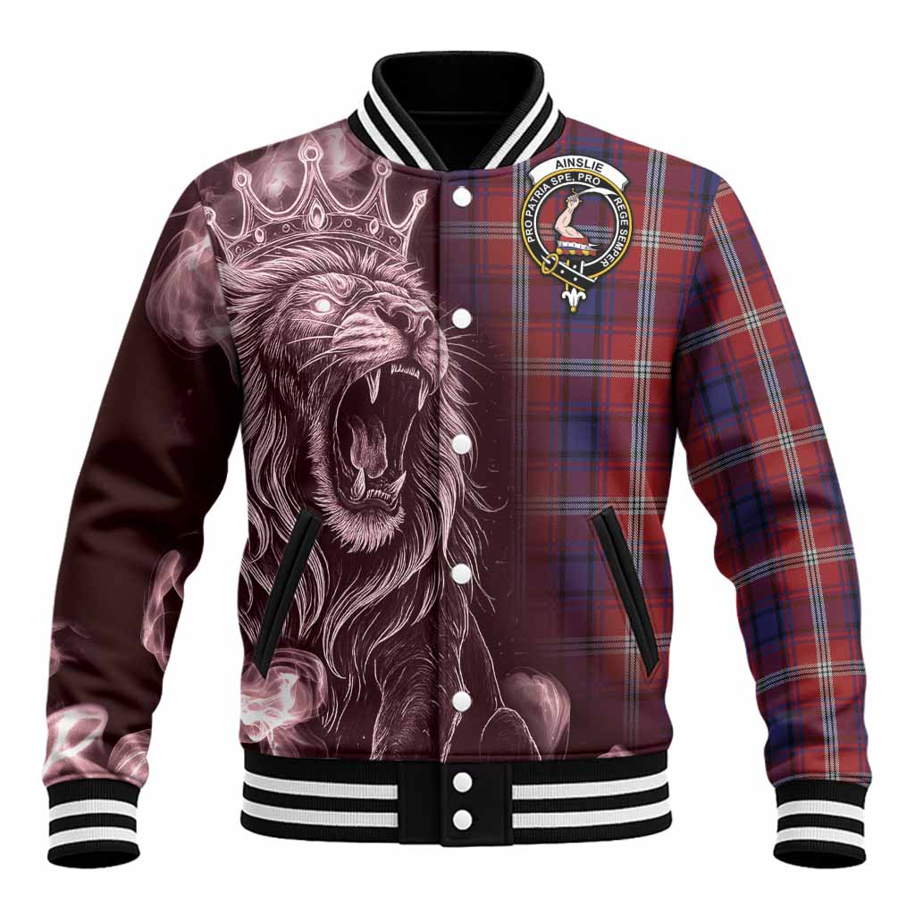 Ainslie Tartan Baseball Jacket Roaring Lion Heritage