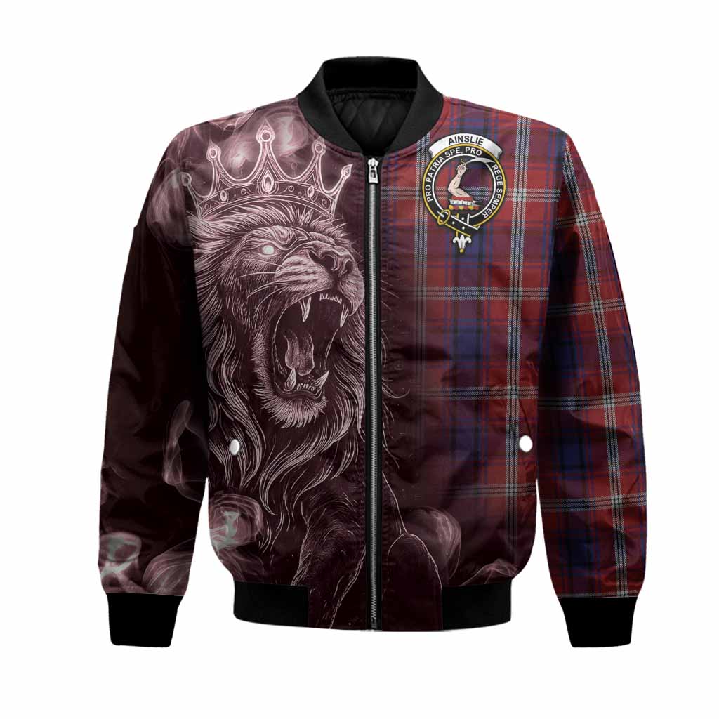 Ainslie Tartan Bomber Jacket Roaring Lion Heritage