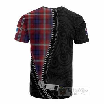 Ainslie Tartan Cotton T-shirt New Zealand Pattern Unique Zipper Stylized