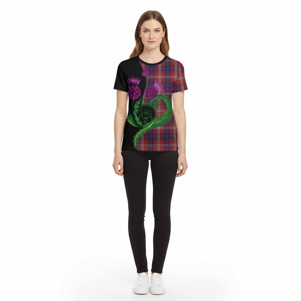Ainslie Tartan Cotton T-shirt Traditional Scottish Thistle