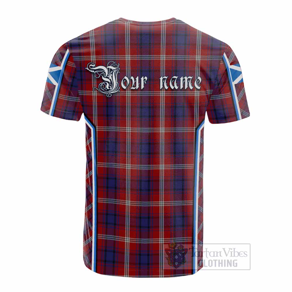 Ainslie Tartan Crest Cotton T-shirt Scotland Coat of Arm Flag Style - Tartan Vibes Clothing