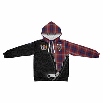 Ainslie Tartan Kid Hoodie New Zealand Pattern Unique Zipper Stylized