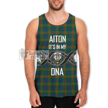 Aiton Tartan Men's Tank Top with Family Crest DNA In Me Style Men - Tartan Vibes Clothing