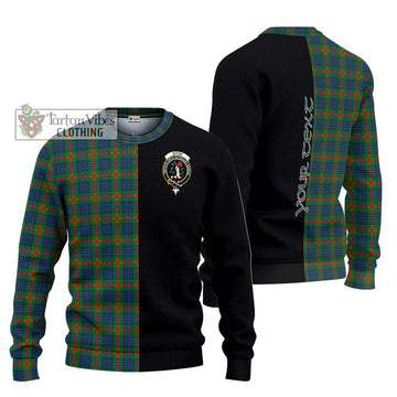 Aiton Tartan Ugly Sweater with Family Crest and Half Of Me Style Unisex - Tartan Vibes Clothing