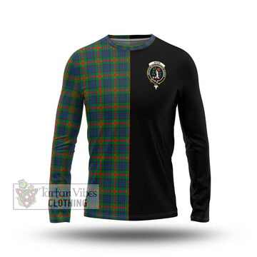 Aiton Tartan Long Sleeve T-Shirt with Family Crest and Half Of Me Style Unisex - Tartan Vibes Clothing