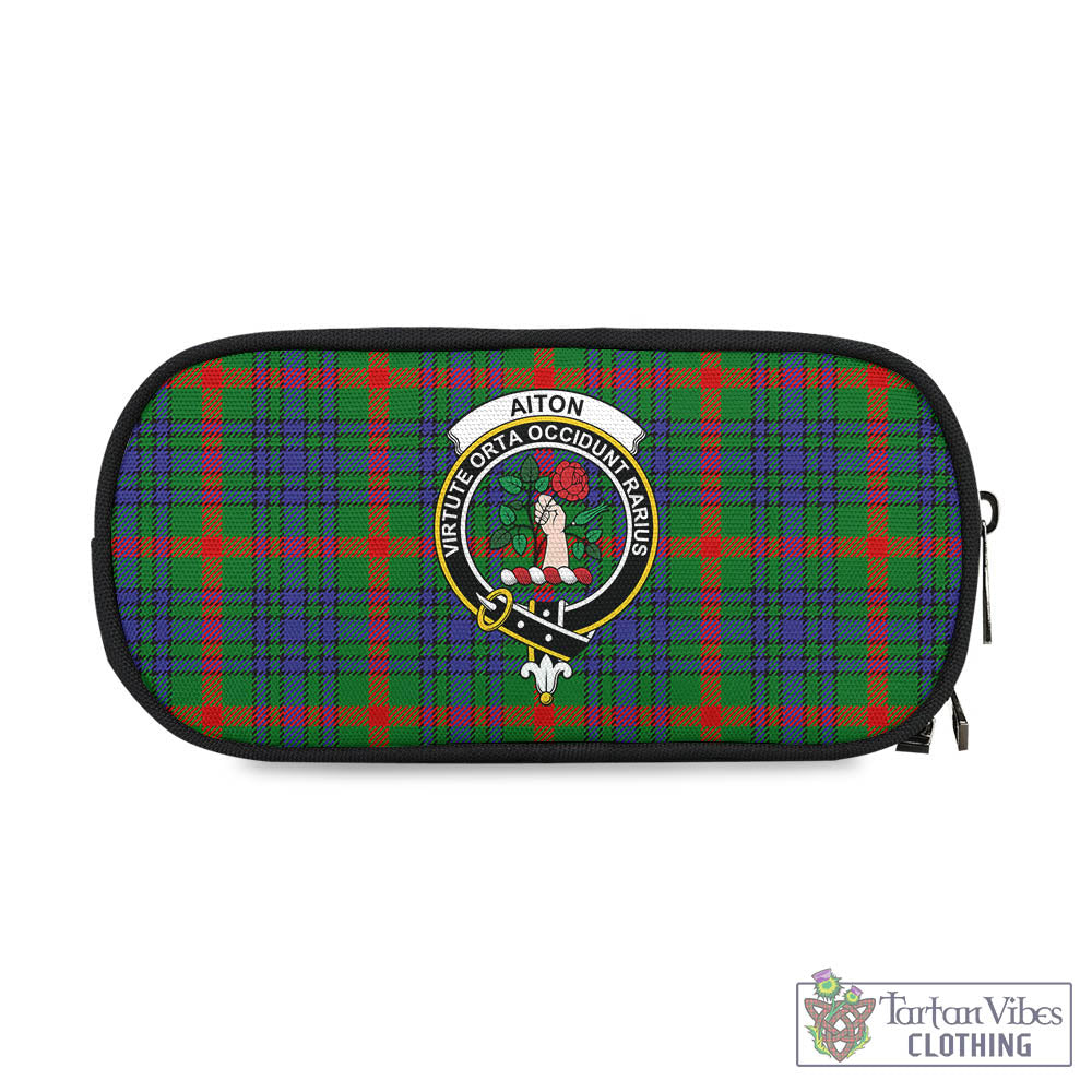 Tartan Vibes Clothing Aiton Tartan Pen and Pencil Case with Family Crest