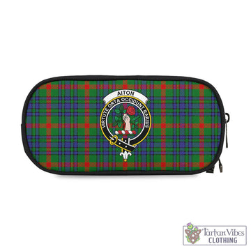 Tartan Vibes Clothing Aiton Tartan Pen and Pencil Case with Family Crest