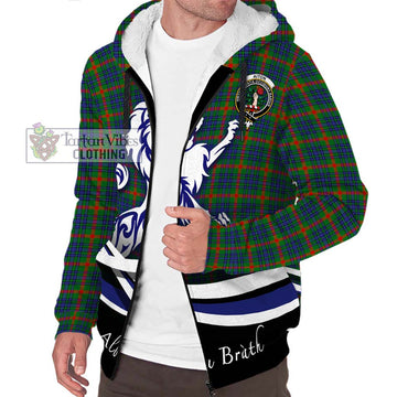 Aiton Tartan Sherpa Hoodie with Alba Gu Brath Regal Lion Emblem Unisex S - Tartan Vibes Clothing