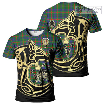Aiton Tartan T-Shirt with Family Crest Celtic Wolf Style Kid's Shirt - Tartan Vibes Clothing