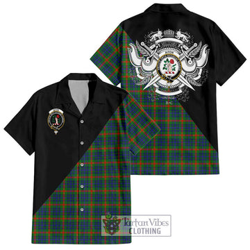 Aiton Tartan Hawaiian Shirt with Family Crest and Military Logo Style Kid - Tartan Vibes Clothing