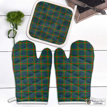 Aiton Tartan Combo Oven Mitt & Pot-Holder Combo 2 Oven Mitt & 1 Pot-Holder Black - Tartan Vibes Clothing