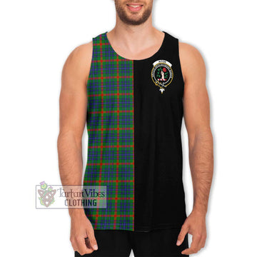 Aiton Tartan Men's Tank Top with Family Crest and Half Of Me Style Men - Tartan Vibes Clothing