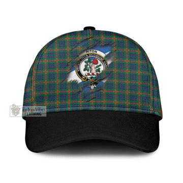 Aiton Tartan Classic Cap with Family Crest In Me Style