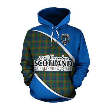 Aiton Family Crest Tartan Cotton Hoodie Celebrate Saint Andrew's Day in Style Pullover Hoodie XS - Tartan Vibes Clothing
