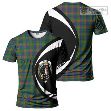 Aiton Tartan T-Shirt with Family Crest Circle Style Kid's Shirt - Tartan Vibes Clothing