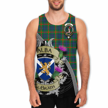 Aiton Tartan Family Crest Men's Tank Top Lion Rampant Royal Thistle Shield Celtic Inspired Men - Tartan Vibes Clothing