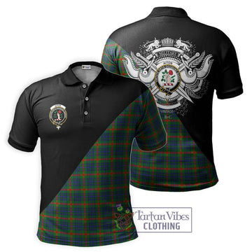 Aiton Tartan Polo Shirt with Family Crest and Military Logo Style Kid - Tartan Vibes Clothing