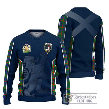 Aiton Tartan Ugly Sweater with Family Crest and Lion Rampant Vibes Sport Style Unisex - Tartan Vibes Clothing