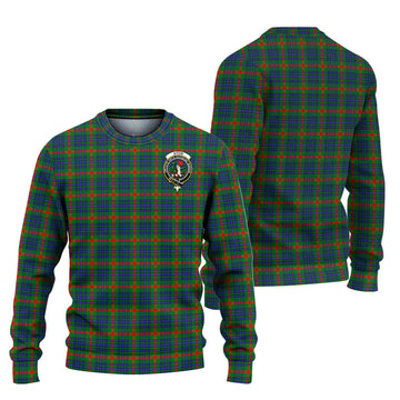 Aiton Tartan Knitted Sweater with Family Crest Unisex - Tartanvibesclothing