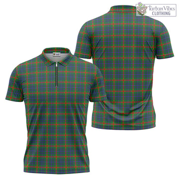 Aiton Tartan Zipper Polo Shirt Unisex - Tartan Vibes Clothing