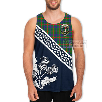 Aiton Tartan Men's Tank Top Featuring Thistle and Scotland Map Men - Tartan Vibes Clothing
