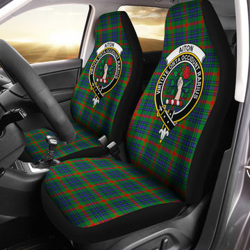 Aiton Tartan Car Seat Cover with Family Crest One Size - Tartanvibesclothing
