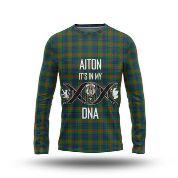 Aiton Tartan Long Sleeve T-Shirt with Family Crest DNA In Me Style Unisex - Tartan Vibes Clothing