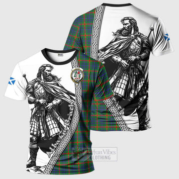 Aiton Tartan Clan Crest T-Shirt with Highlander Warrior Celtic Style Kid's Shirt - Tartan Vibes Clothing
