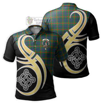 Aiton Tartan Polo Shirt with Family Crest and Celtic Symbol Style Kid - Tartan Vibes Clothing