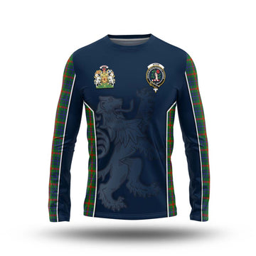 Aiton Tartan Long Sleeve T-Shirt with Family Crest and Lion Rampant Vibes Sport Style Unisex - Tartan Vibes Clothing